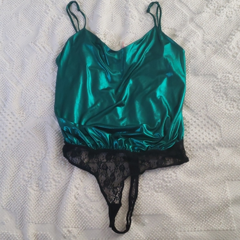 Free People Intimately Metallic bodysuit